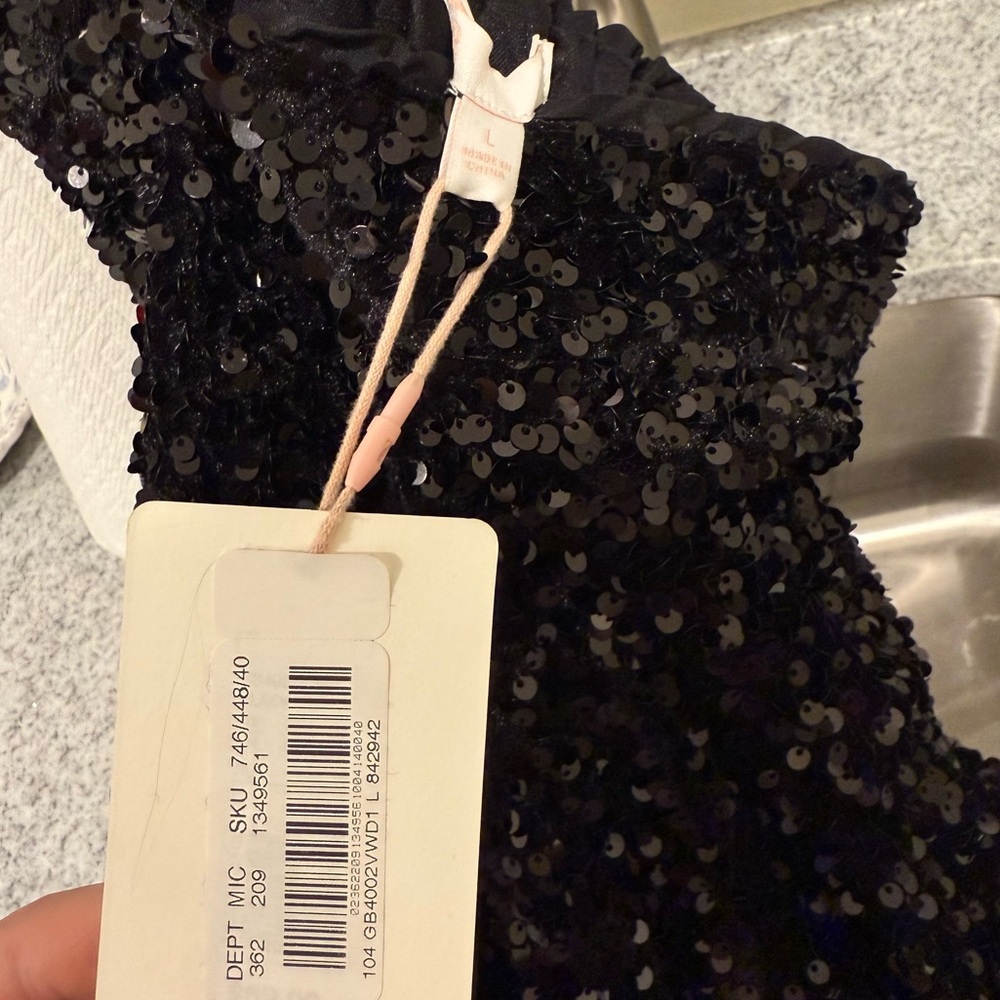 Gianni Bini Sparkling Black Wide Leg Pants - Picture 5 of 8